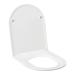 Унітаз Robin підвісний Rimless 490x370x360 мм з сидінням Slim Duroplast/ Soft-close/ Quick relase White Qtap