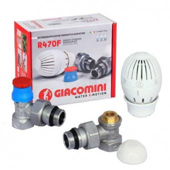 Комплект термостатичний кутовий 1/2"Giacomini R470FX003