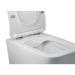 Унітаз Crow підвісний Rimless 520х360х290 мм з сидінням Slim Duroplast/ Soft-close/ Quick relase White Qtap
