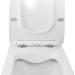 Унітаз Crow підвісний Rimless 520х360х290 мм з сидінням Slim Duroplast/ Soft-close/ Quick relase White Qtap