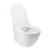 Унітаз Jay підвісний Rimless 520х360х320 мм з сидінням Slim Duroplast/ Soft-close/ Quick relase White Qtap
