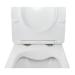 Унітаз Jay підвісний Rimless 520х360х320 мм з сидінням Slim Duroplast/ Soft-close/ Quick relase White Qtap