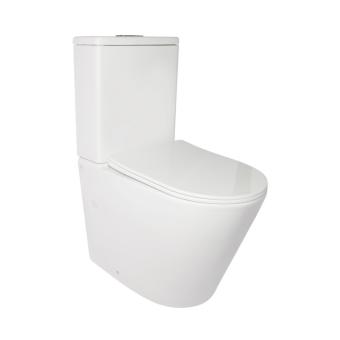 Унітаз Stork/Swan підлоговий Rimless  White Qtap