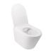 Унітаз Swan підвісний Rimless 520х360х320 мм з сидінням Slim Duroplast/ Soft-close/ Quick relase White Qtap