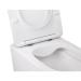 Унітаз Swan підвісний Rimless 520х360х320 мм з сидінням Slim Duroplast/ Soft-close/ Quick relase White Qtap