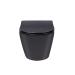 Унітаз Robin підвісний Rimless 490x370x360 мм з сидінням Slim Duroplast/ Soft-close/ Quick relase Matt Black Qtap