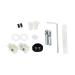 Унітаз Robin підвісний Rimless 490x370x360 мм з сидінням Slim Duroplast/ Soft-close/ Quick relase Matt Black Qtap