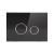Qtap Nest Клавіша кругла Black glass 175х245х4mm