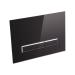 Qtap Nest Клавіша лінійна Black glass 175х245х4mm