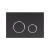 Qtap Nest Клавіша кругла Black mat 150х220х13mm