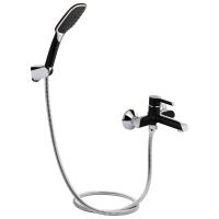 Змішувач для ванни Grand (з душовим гарнітуром) Chrome/Black Qtap
