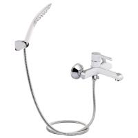 Змішувач для ванни Grand (з душовим гарнітуром) Chrome/White Qtap