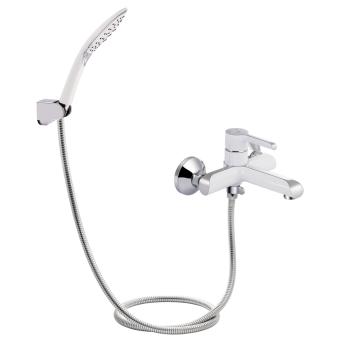 Змішувач для ванни Grand (з душовим гарнітуром) Chrome/White Qtap