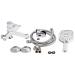 Змішувач для ванни Grand (з душовим гарнітуром) Chrome/White Qtap