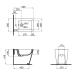Біде Crow підлогове 545х360х410 White Qtap