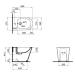Біде Stork/Swan підлогове 560х360х410 White Qtap