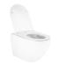 Унітаз Robin підвісний Rimless 575x360x360 мм з сидінням Slim Duroplast/ Soft-close/ Quick relase White Qtap