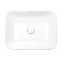 Qtap Scorpio Раковина врізна прямокутна з донним клапаном White