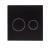 Qtap Nest UNI Клавіша кругла Black mat 190x190x13mm