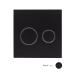 Qtap Nest UNI Клавіша кругла Black mat 190x190x13mm