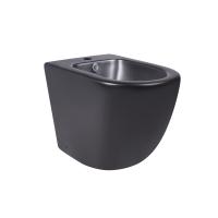 Біде Robin підлогове 565x360x405 Matt black Qtap
