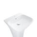 Qtap Crow Раковина підлогова моноблок з донним клапаном 450x435x835 мм White