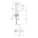 Змішувач для раковини Lipno високий Graphite Qtap