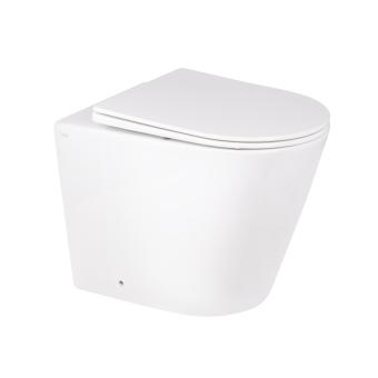 Унітаз Swan підлоговий Rimless White Qtap