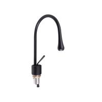 Змішувач для раковини Virgo з поворотним виливом Black Matt Qtap