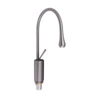 Змішувач для раковини Virgo з поворотним виливом високий Gunmetal Black PVD Qtap