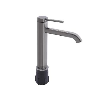 Змішувач для раковини Robin високий Black Chrome Qtap