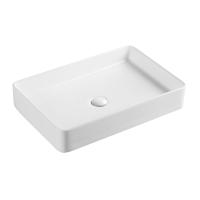 Qtap Tern раковина накладна прямокутна з донним клапаном WHITE