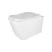 Унітаз Crow підвісний Ultra Quiet 490х360х290 мм з сидінням Slim Duroplast/ Soft-close/ Quick relase White Qtap