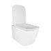 Унітаз Crow підвісний Ultra Quiet 490х360х290 мм з сидінням Slim Duroplast/ Soft-close/ Quick relase White Qtap