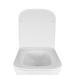 Унітаз Crow підвісний Ultra Quiet 490х360х290 мм з сидінням Slim Duroplast/ Soft-close/ Quick relase White Qtap