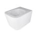 Унітаз Crow підвісний Ultra Quiet 490х360х290 мм з сидінням Slim Duroplast/ Soft-close/ Quick relase White Qtap
