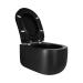 Qtap Taurus унітаз підвісний Ultra Quiet сидіння Slim Duroplast/ Soft-close/ Quick relase 490х360х380 мм MATT BLACK