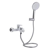 Змішувач для ванни Jay (з душовим гарнітуром) Chrome/White Qtap