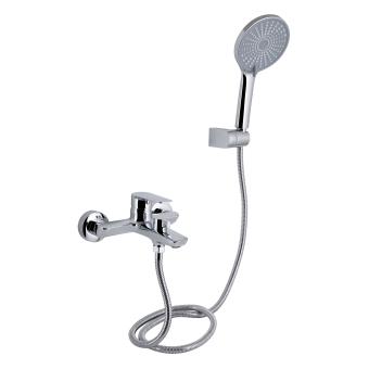 Змішувач для ванни Leo New (з душовим гарнітуром) Chrome Qtap