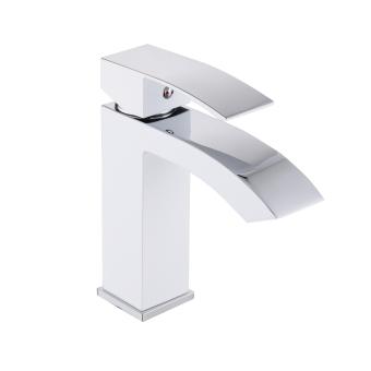 Змішувач для раковини Swan Cascada Chrome/White Qtap