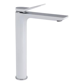 Змішувач для раковини Presto високий Chrome/White Qtap
