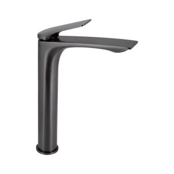Змішувач для раковини Vlasta New високий Gunmetal Black PVD Qtap