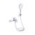 Змішувач для ванни Vlasta New з довгим поворотним виливом (з душовим гарнітуром) Gunmetal Black PVD Qtap