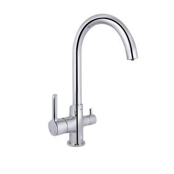 Змішувач для кухні Grand з підключенням для питної води Chrome Qtap