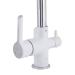 Змішувач для кухні Grand з підключенням для питної води Chrome/White Qtap