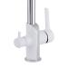 Змішувач для кухні Grand з підключенням для питної води Chrome/White Qtap