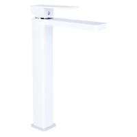 Змішувач для раковини Gemini високий Chrome/White Qtap