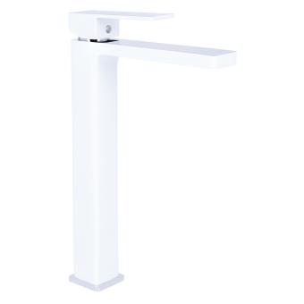Змішувач для раковини Gemini високий Chrome/White Qtap