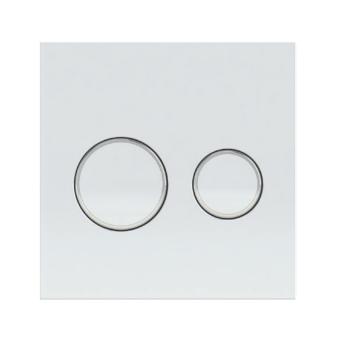 Qtap Nest UNI Клавіша кругла Chrome 190x190x13mm