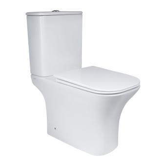 Унітаз Presto Quadro підлоговий Rimless White Qtap